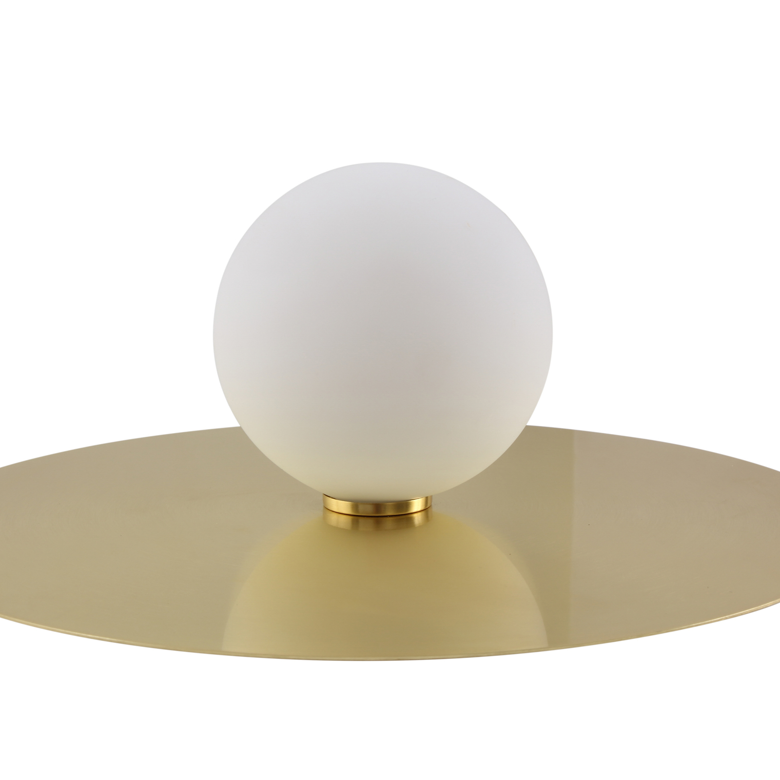Lindby wandlamp Zain, goud/wit, glas, Ø 33 cm, G9