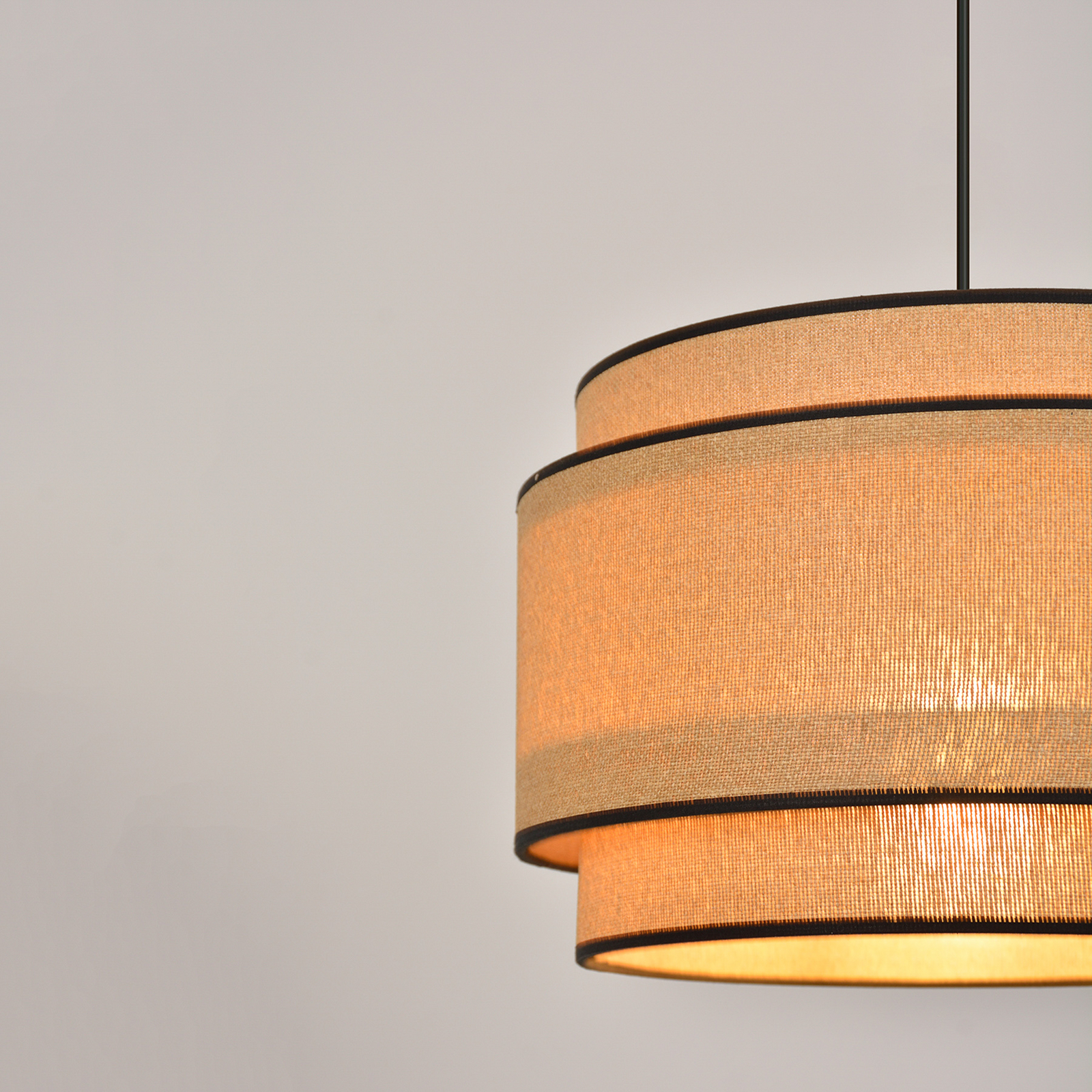 Milo lampa za vješanje, Jamaica/crna, Ø 38 cm, papir/metal – Corep SAS