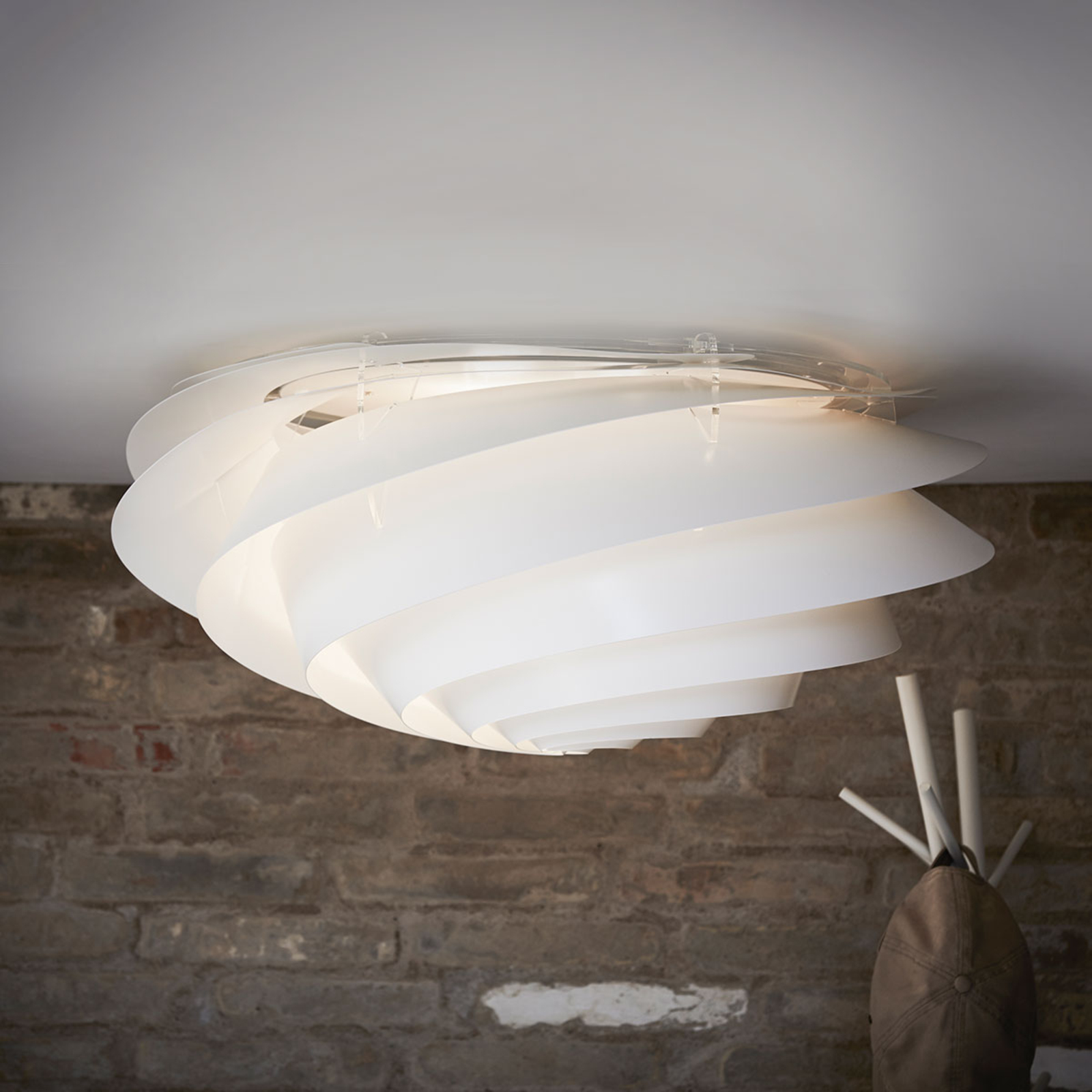 LE KLINT Swirl - Wandleuchte mit LED, weiß