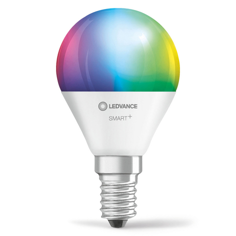 LEDVANCE SMART+ WiFi E14 5W dråpepære RGBW