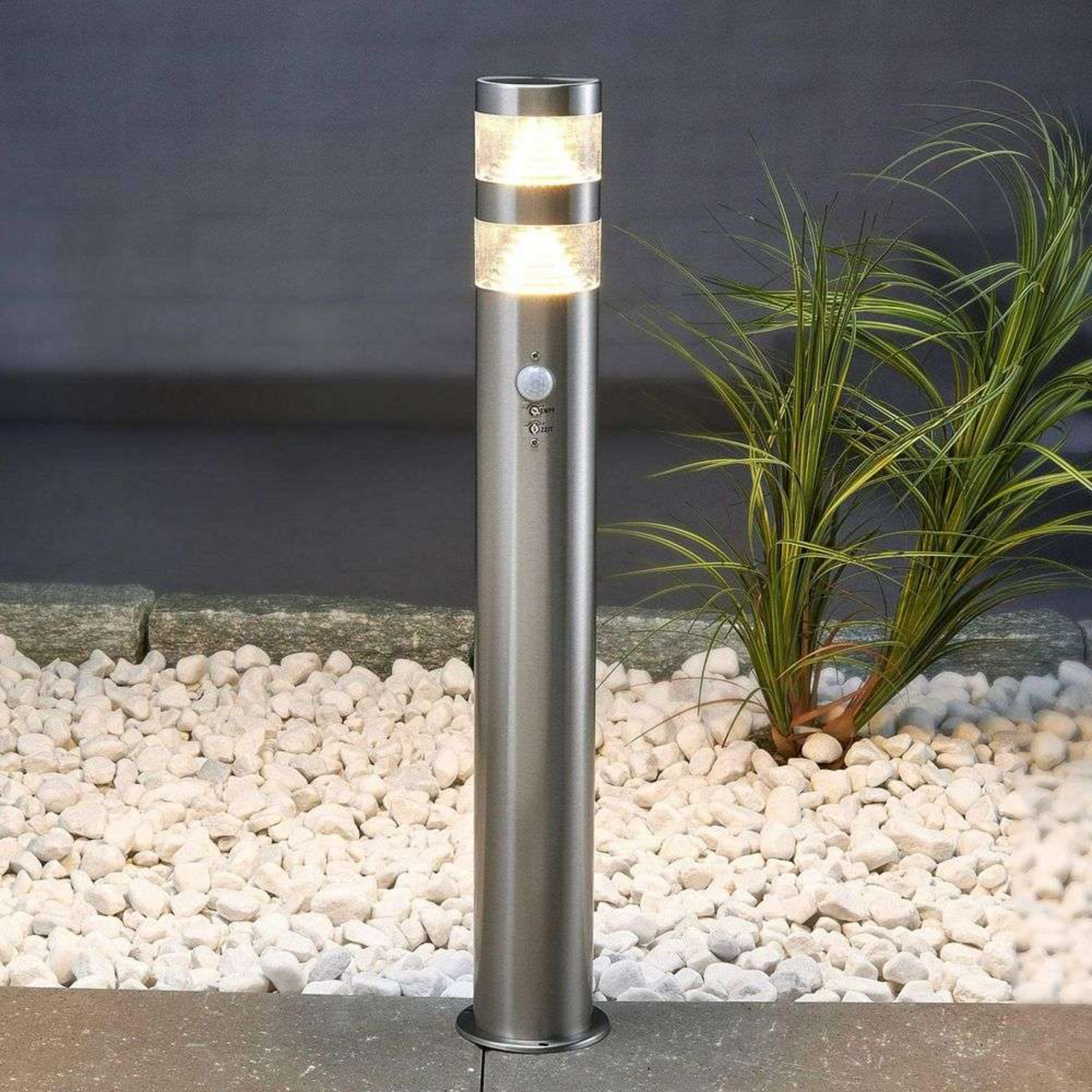 Lanea LED Lampă de Grădină w/Sensor H60 Stainless Steel - Lindby