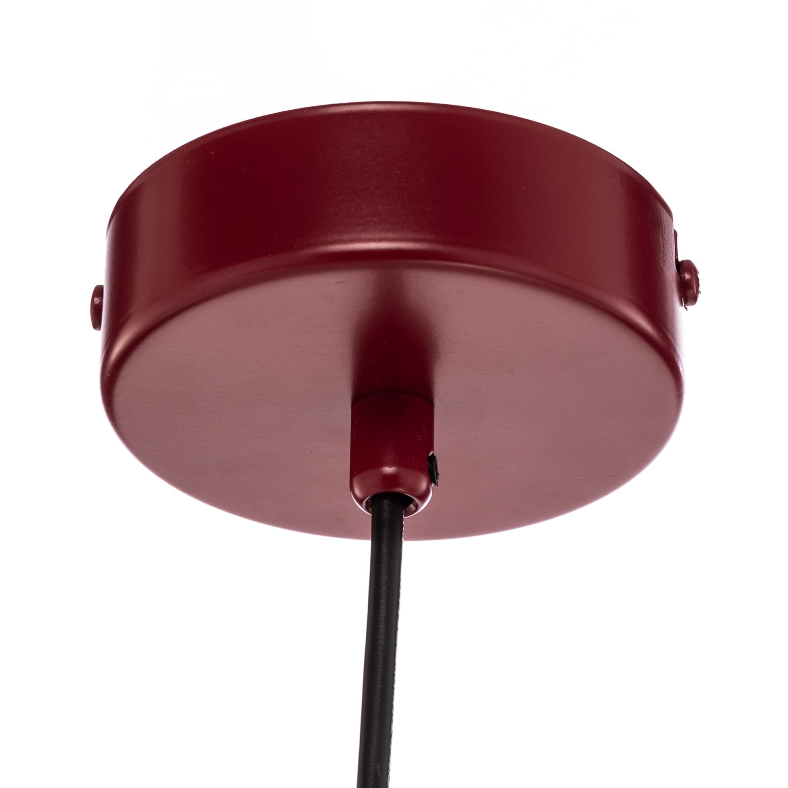 Joel hanglamp, wijnrood/wit, 4-lamps - ALDEX