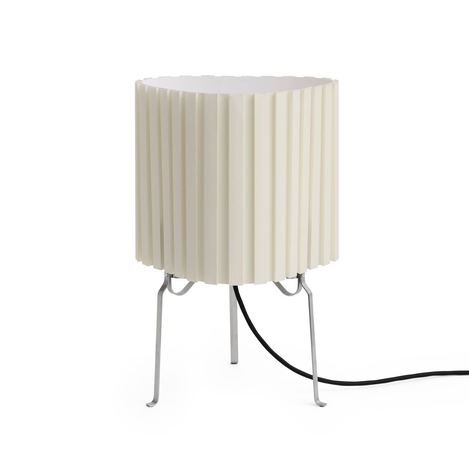 HAY Tischlampe Canelé, weiß, Höhe 37 cm, E14, Textil