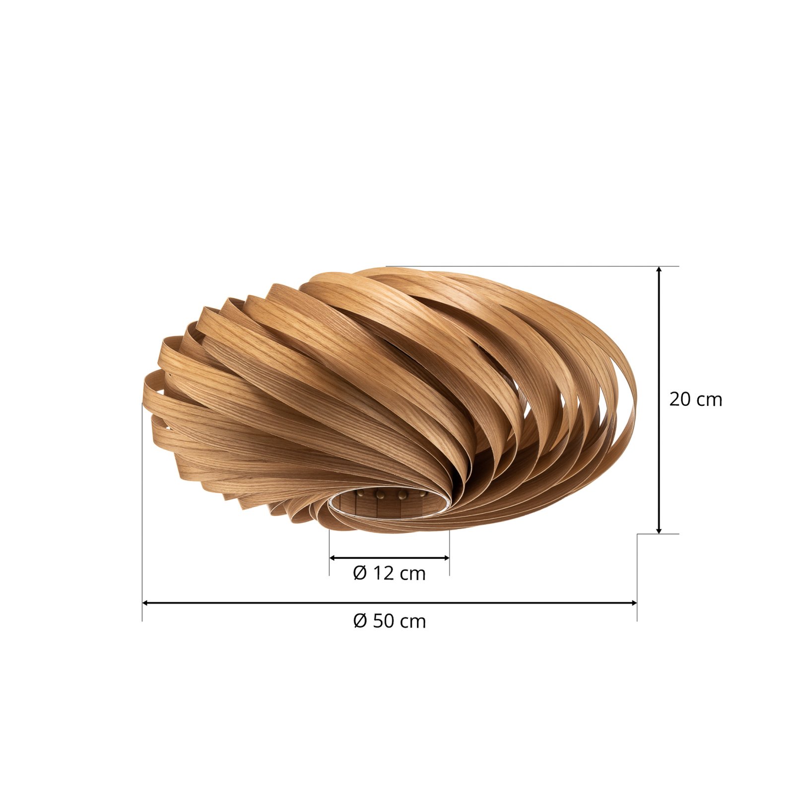 Gofurnit Veneria griestu gaismeklis, olīveļļas pelnu krāsā, Ø 50 cm