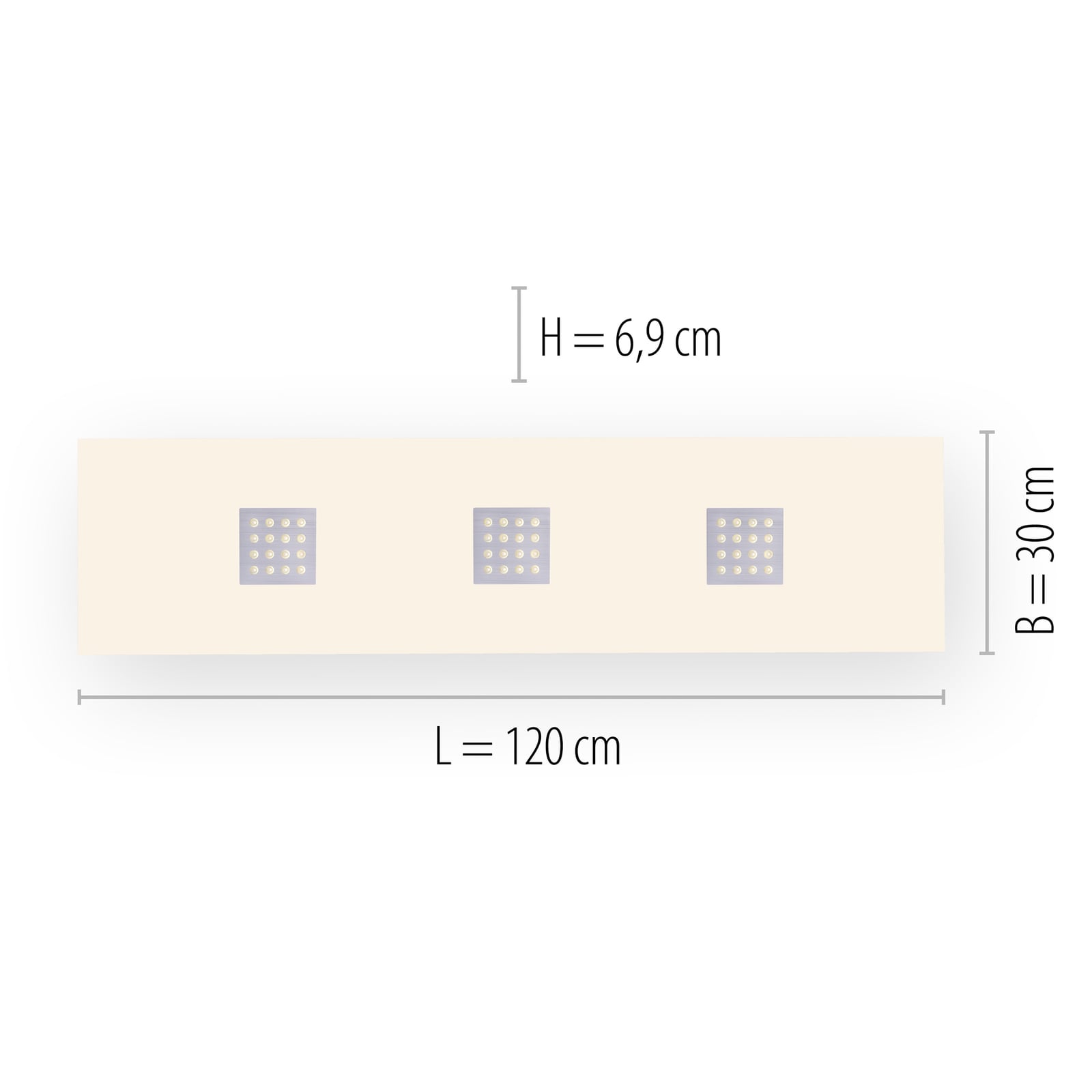 Neo LED-Deckenleuchte, 120cm, alu, CCT, Fernbedienung - PURE Neo LED-Deckenleuchte, 120cm, alu, CCT, Fernbedienung - PURE