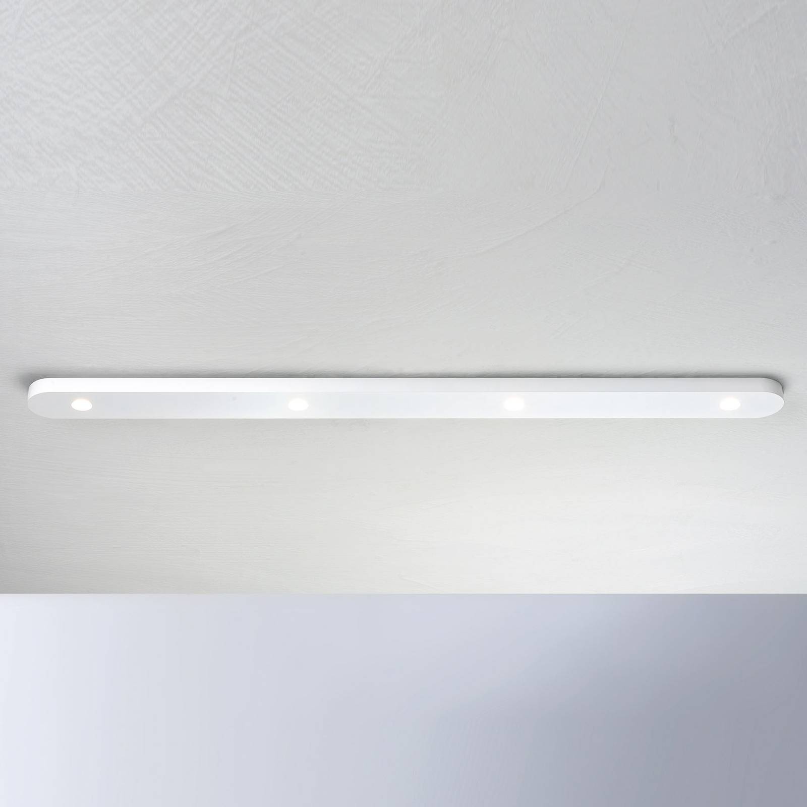 Stropné svietidlo Bopp Close LED, štyri svetlá, biele