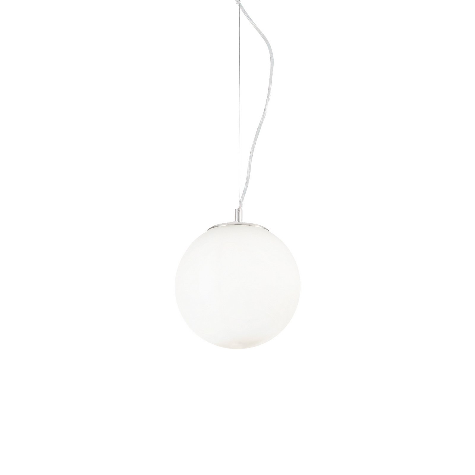 Ideal Lux Pendelleuchte Mapa, Ø 20 cm, Opalglas, Kugel