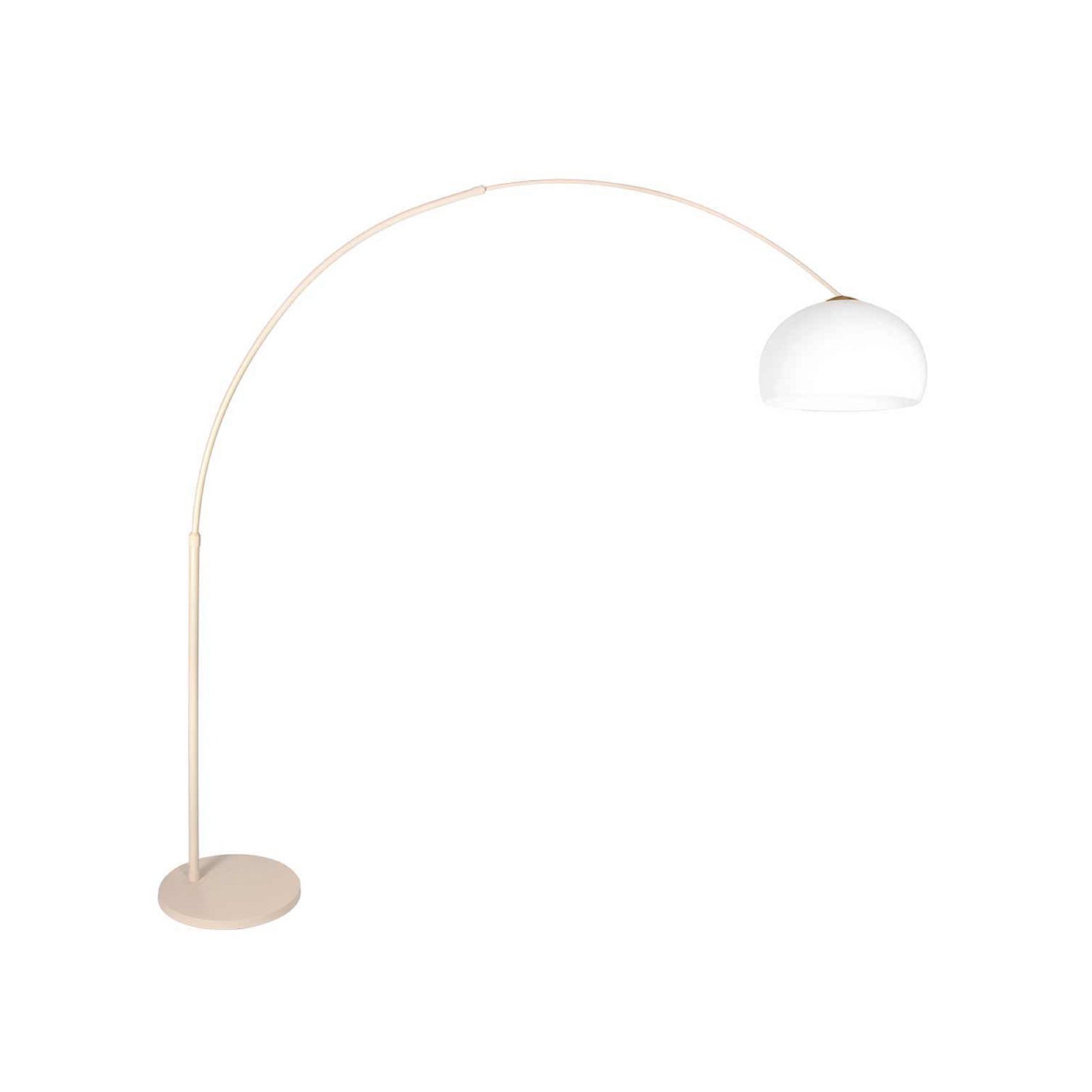 Kaarjas põrandalamp Sparkled Light kreem/valge, 240 cm plast