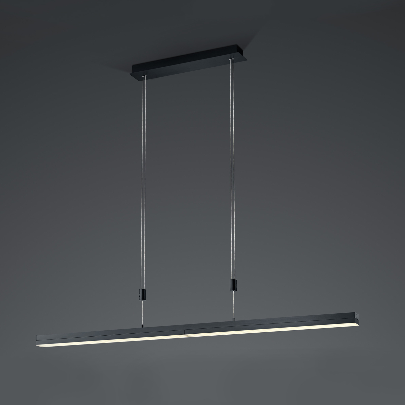 B-Leuchten Expanda-X LED pendant light anthracite, for Living / Dining Room, iron, 40 W, energy efficiency: A+, L: 180 cm