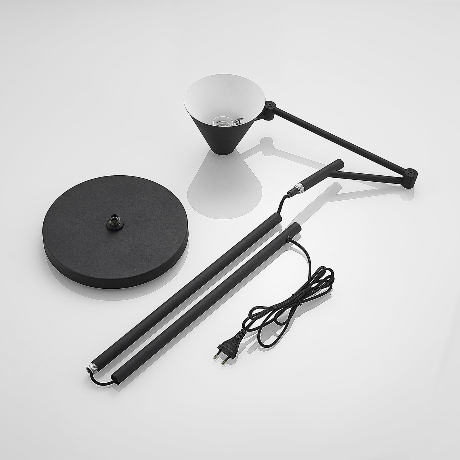 Phina Floor Lamp Black - Lucande