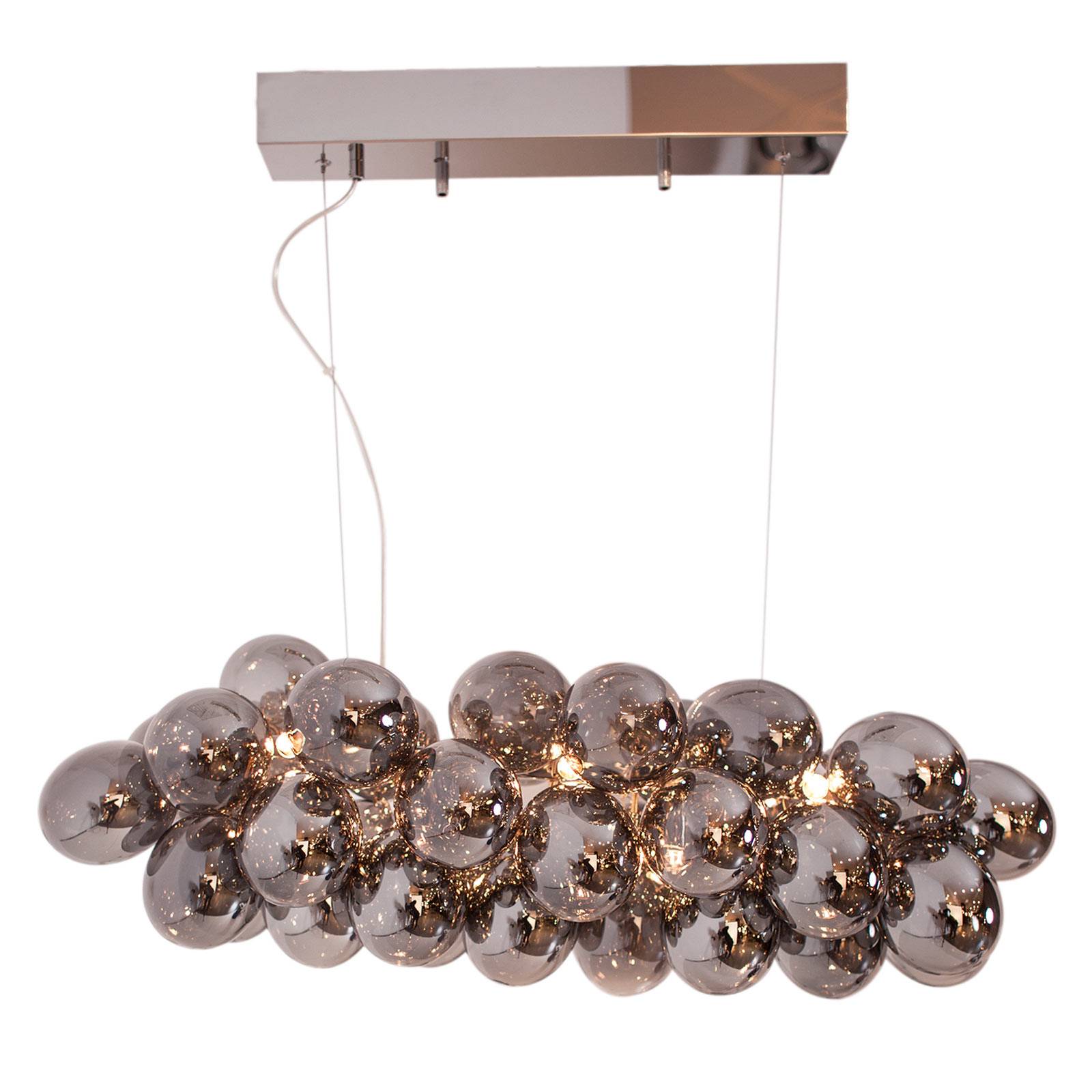By Rydéns Glass Pendant Light - Living / Dining Room - Hanging Light - dimmable - Design - Silver