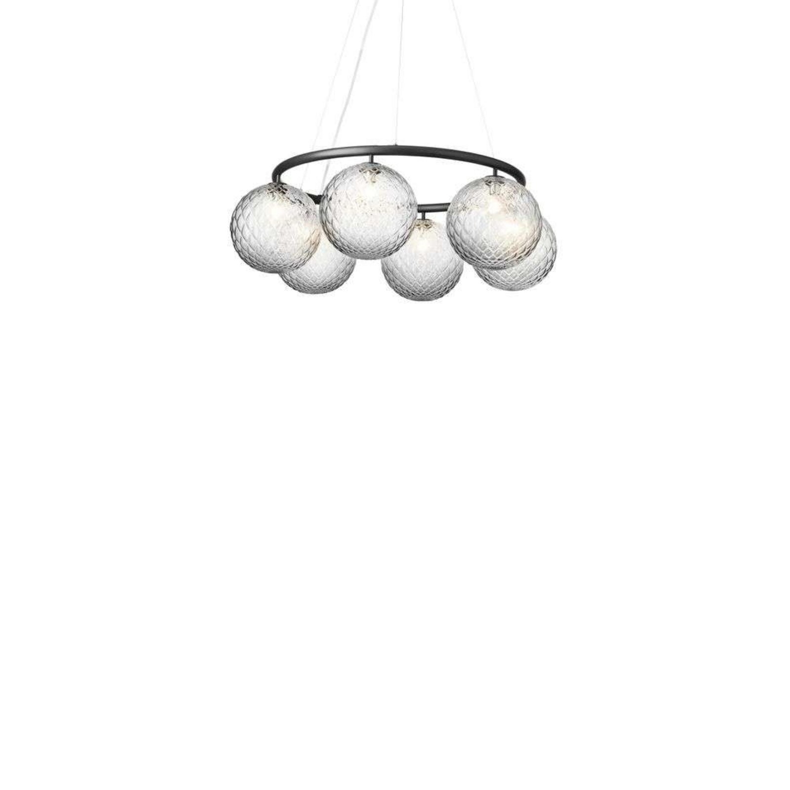 Miira 6 Circular Candelabro Rock Grey/Optic Clear - Nuura