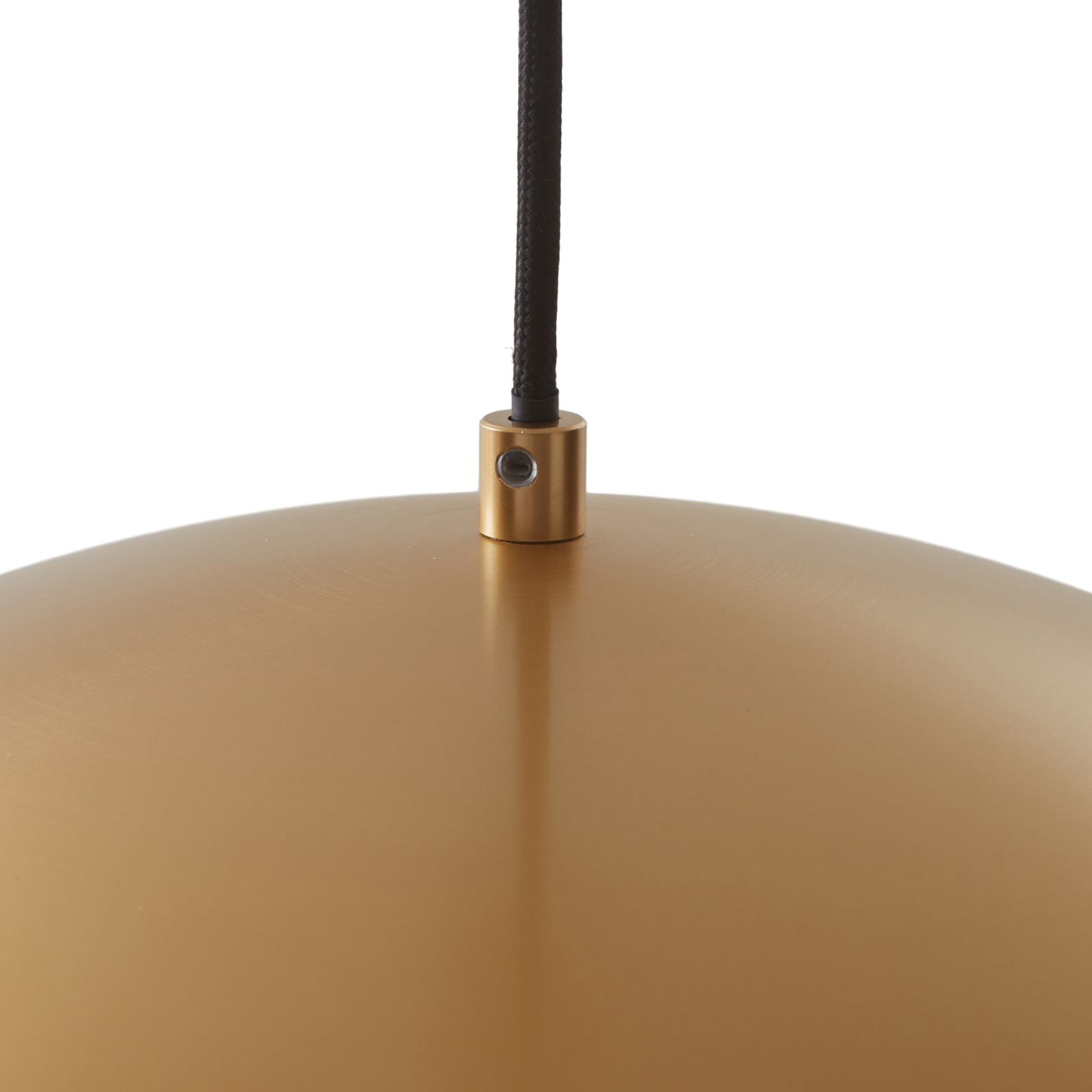 Lucande Lythara LED závěsné světlo mosaz Ø 40cm