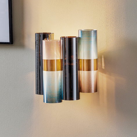 Slamp La Lollo vegglampe, blå/røyk