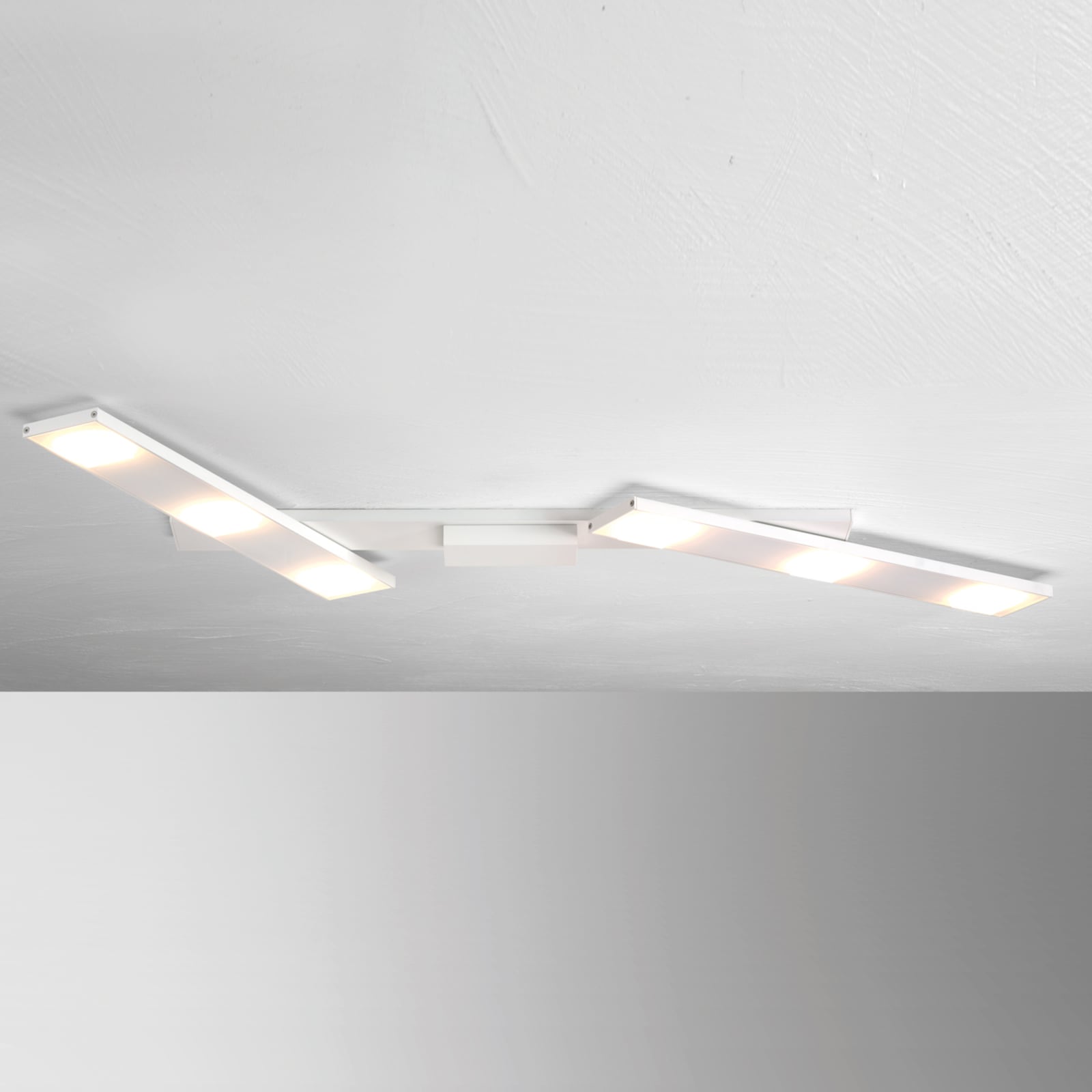 BOPP Pivotable LED ceiling lamp Slight, white, for Living / Dining Room, aluminium, 8.7 W, energy efficiency: A+, L: 115 cm, H: 3.5 cm