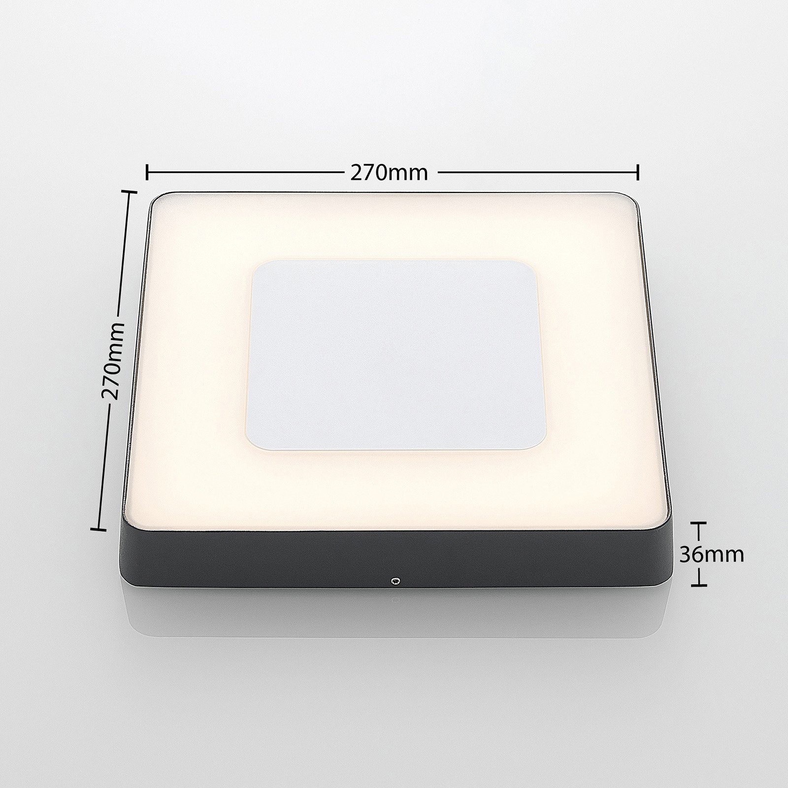 Lampa sufitowa LED Sora, kątowa, czujnik