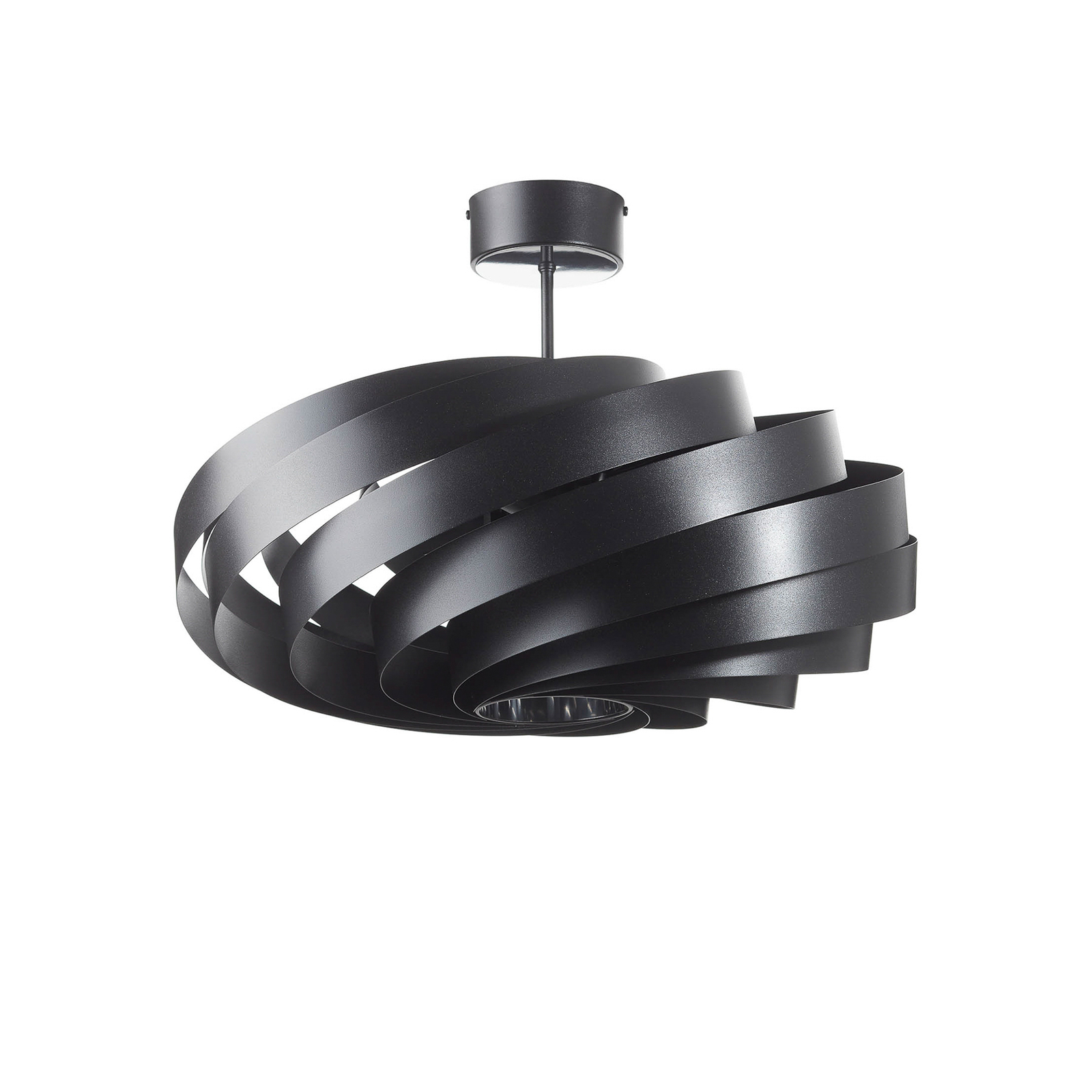 Vento Deckenleuchte, schwarz, Ø 60 cm, Metall, E27 - Domiluce