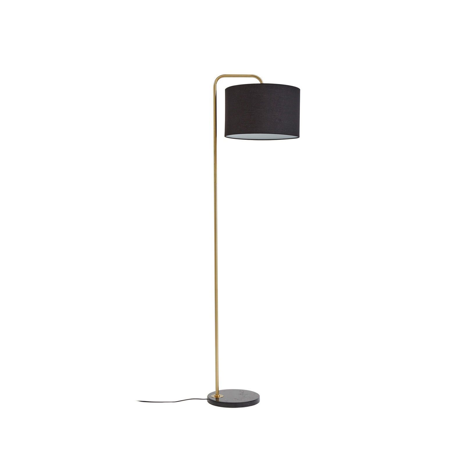Hillary Floor Lamp Black/Gold - Lindby