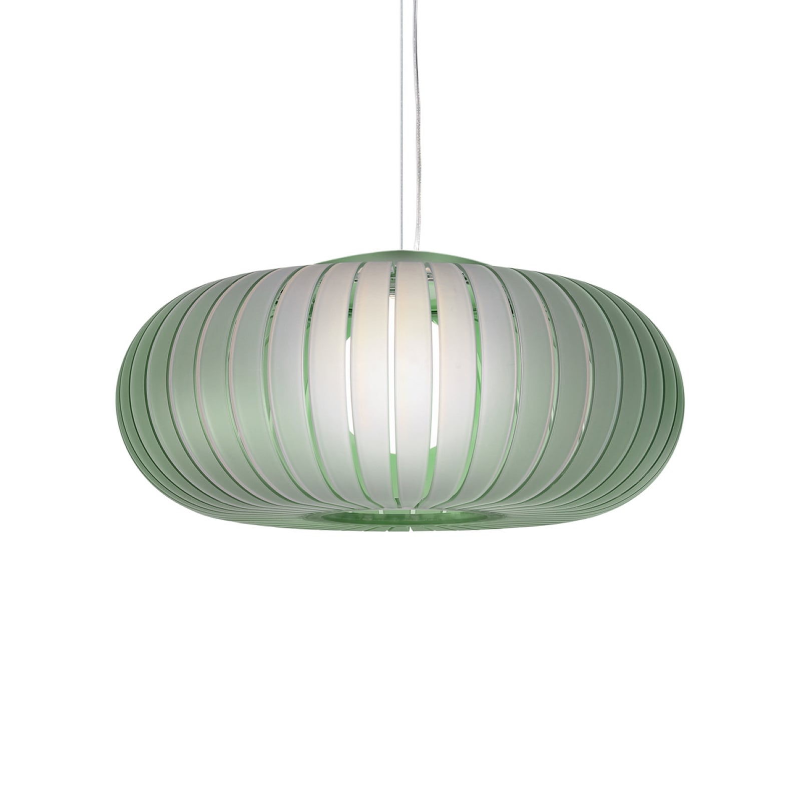 Kartell hanglamp Teresa Frozen, saliegroen, Ø 50 cm, E27