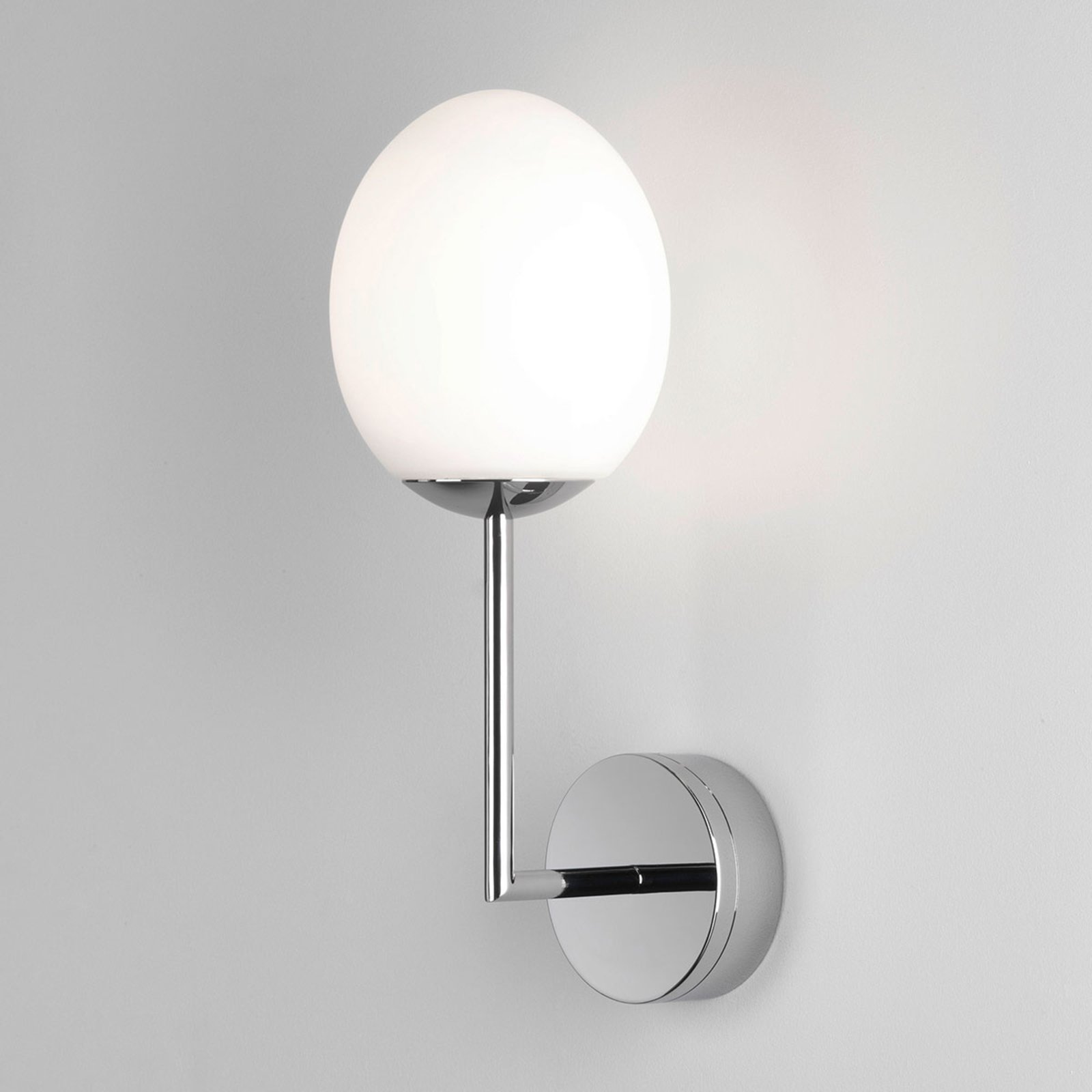 Astro Kiwi LED wall light for the bathroom, chrome, for Bathroom, metal, glass, 7.2 W, energy efficiency: A, W: 13 cm, H: 35.6 cm