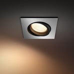 Philips Hue Centura LED-Einbauspot eckig aluminium