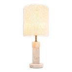 KARE Lipsi table lamp with a travertine base