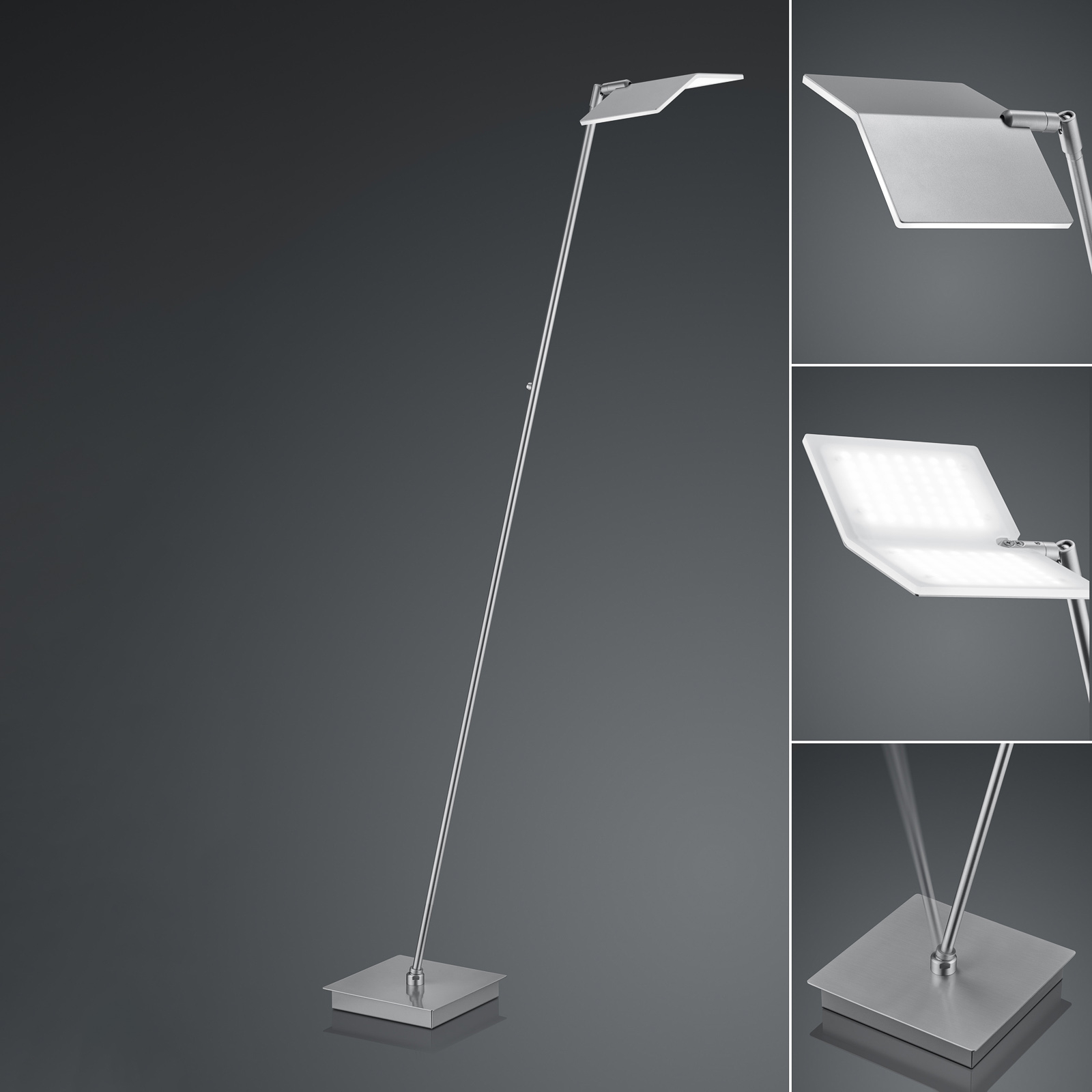 BANKAMP Book LED-gulvlampe med CCT og dimmer