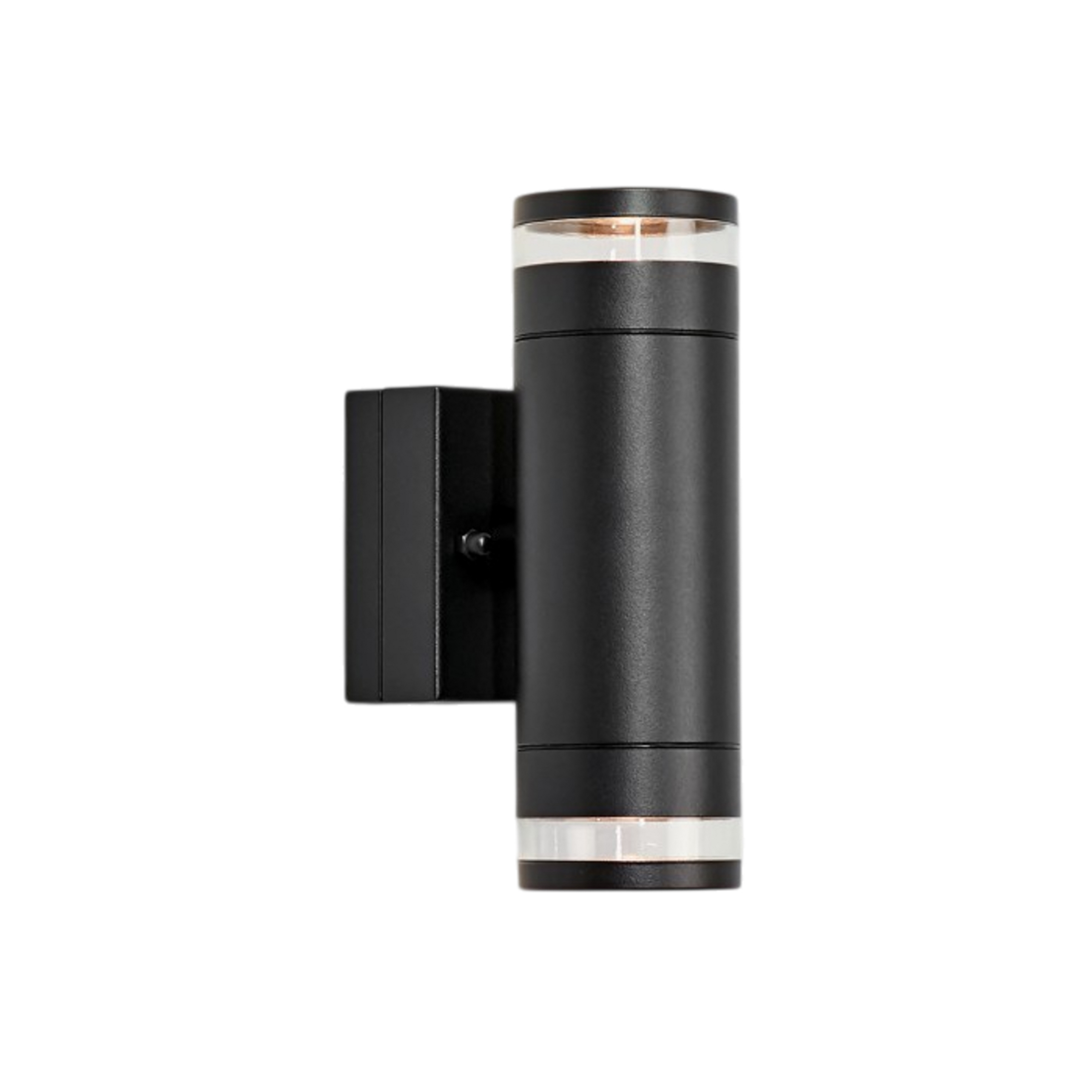 Luno LED-Außenwandlampe, schwarz, 2-flg., IP65, dim. - Markslöjd