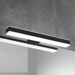 Lámpara de espejo LED Veronica, ancho 30 cm, negro