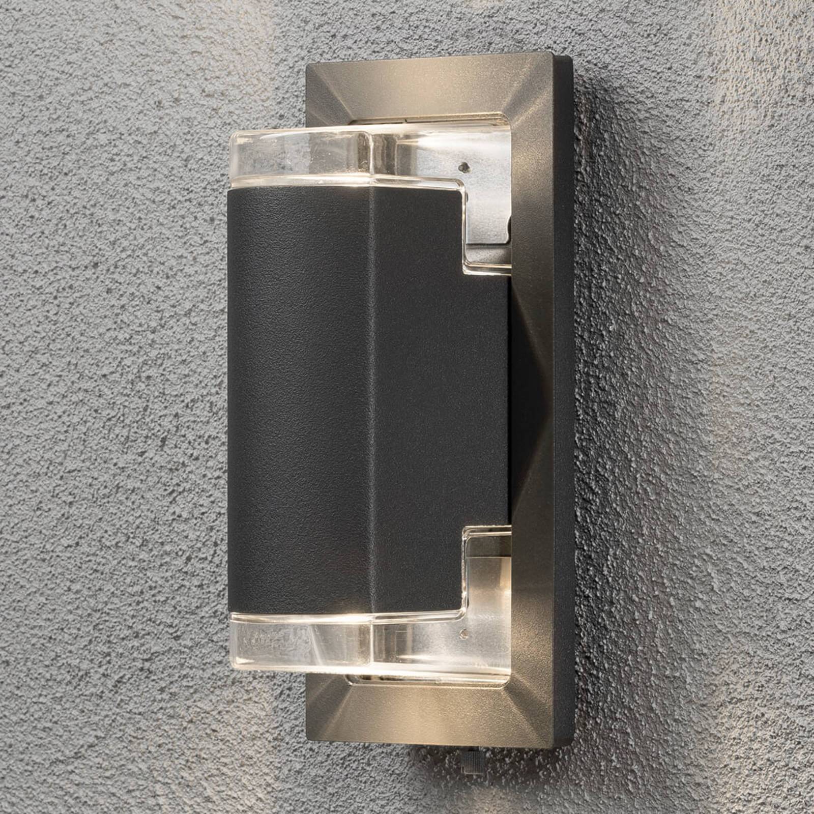 Potenza outdoor wall light, up and down anthracite