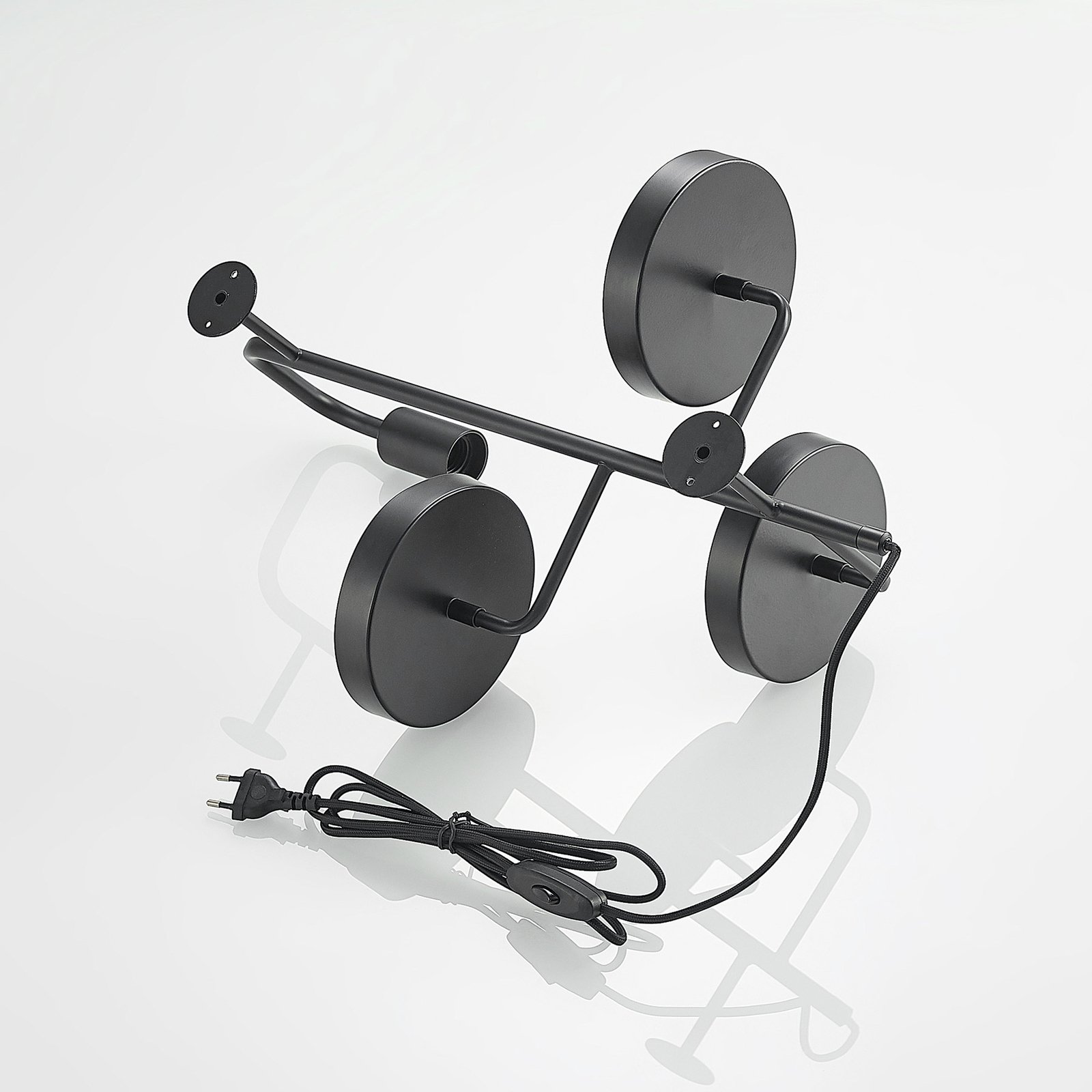 Hanjo Wall Lamp Black - Lindby