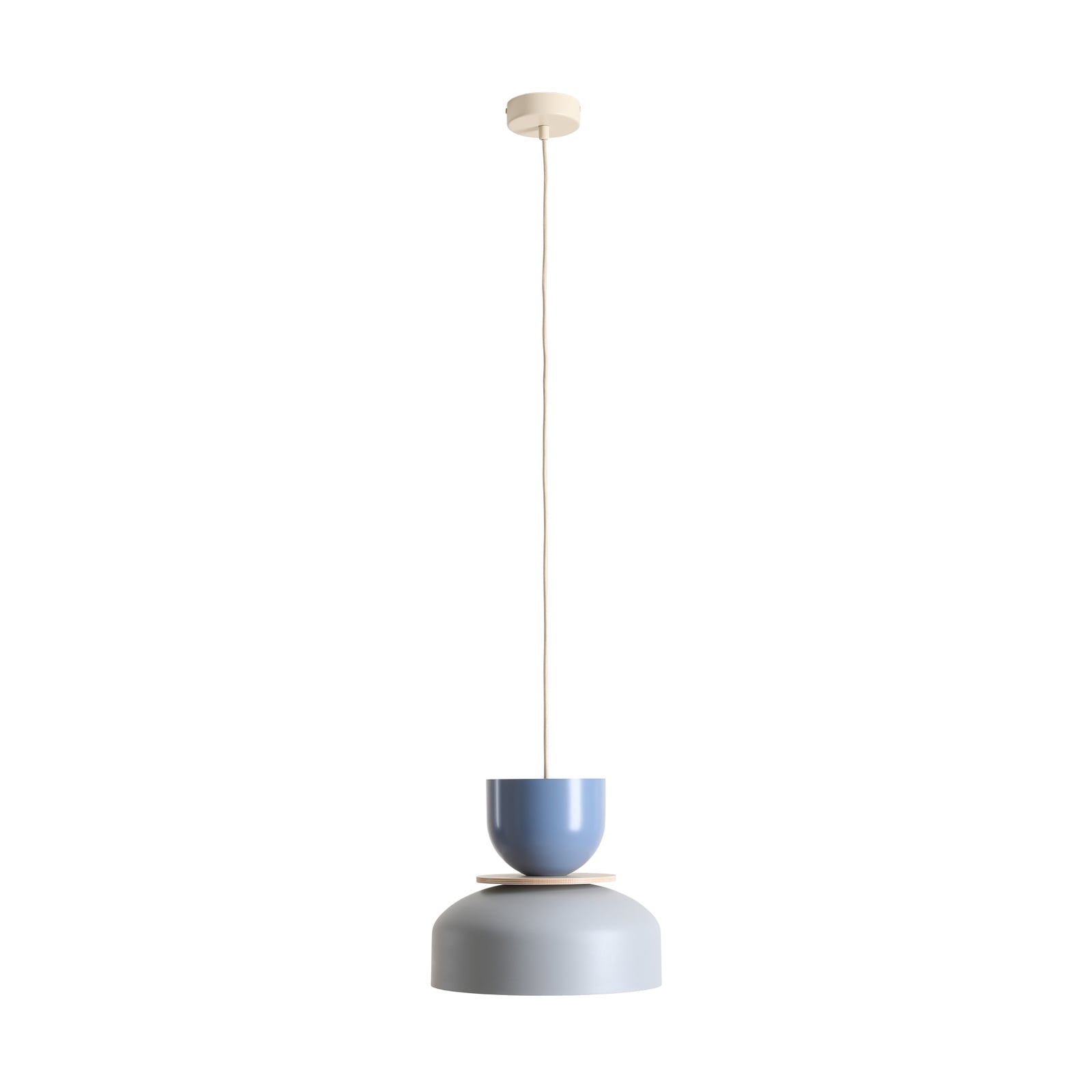 Żyrandol Uto, szaro-niebieski, 30 cm, metalowy – ALDEX