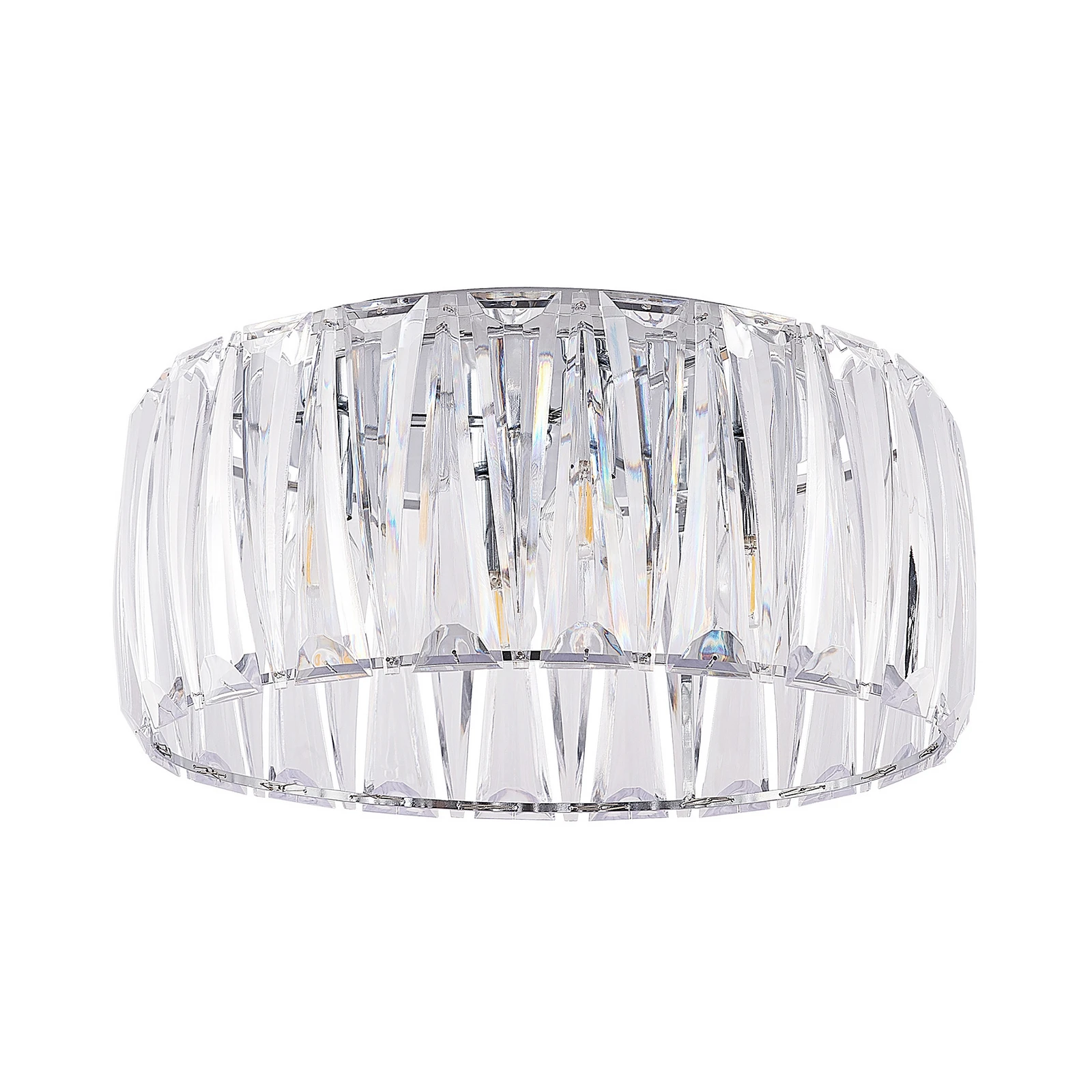 Lindby plafonieră Sofia, transparent, acrilic, Ø 46cm