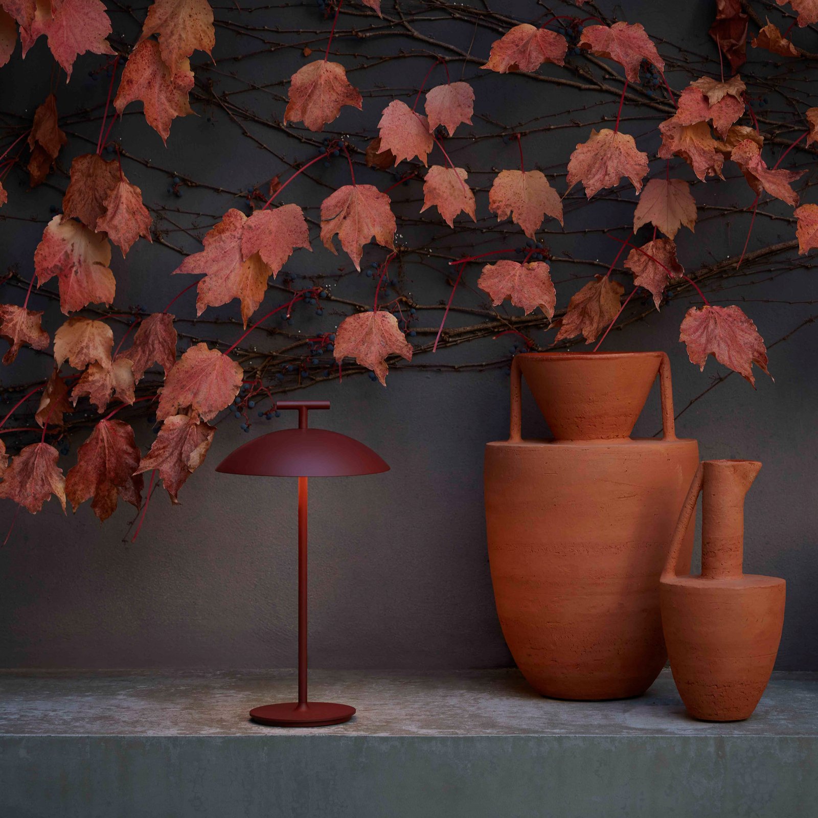 Mini Geen-A Lampe de Table Brick Red - Kartell
