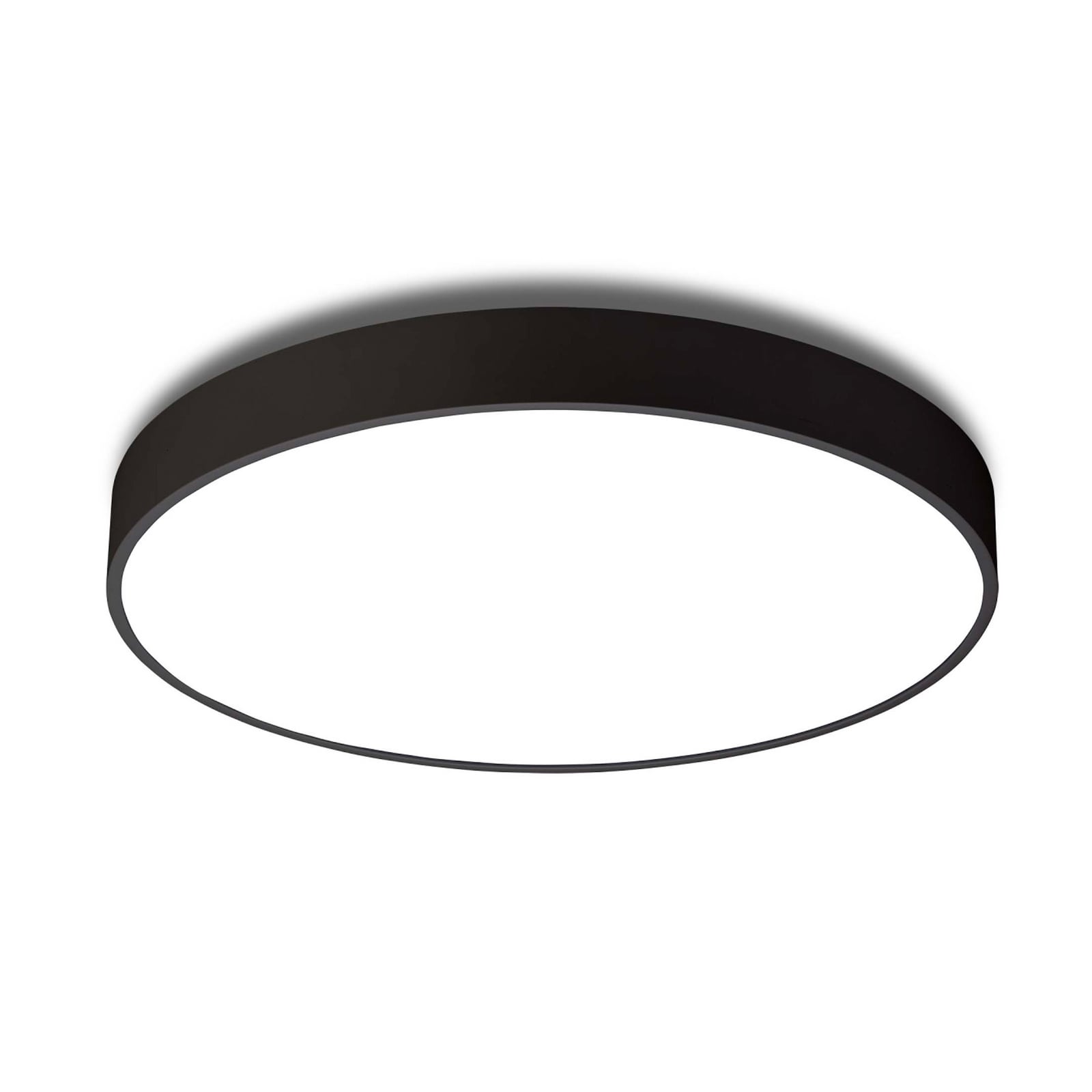 Luna C450 LED plafondlamp, zwart, Ø 45 cm CCT - Antidark