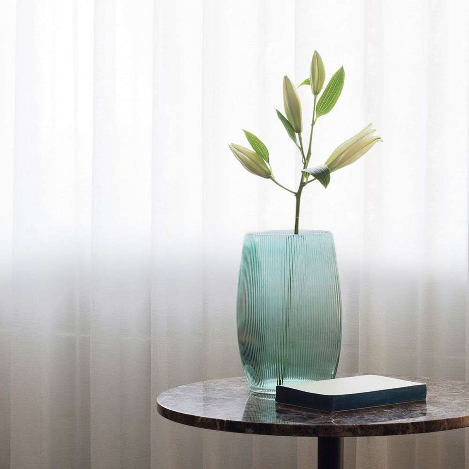 Tide Vase H28 Blue - Normann Copenhagen