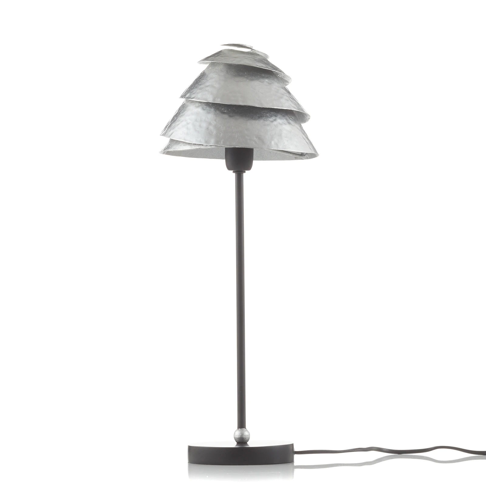 Puž Jedna stolna lampa u srebrno-smeđoj boji