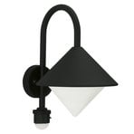 Outdoor wall light Jolanda, black, motion detector