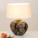 Toulouse table lamp, oval, height 43 cm
