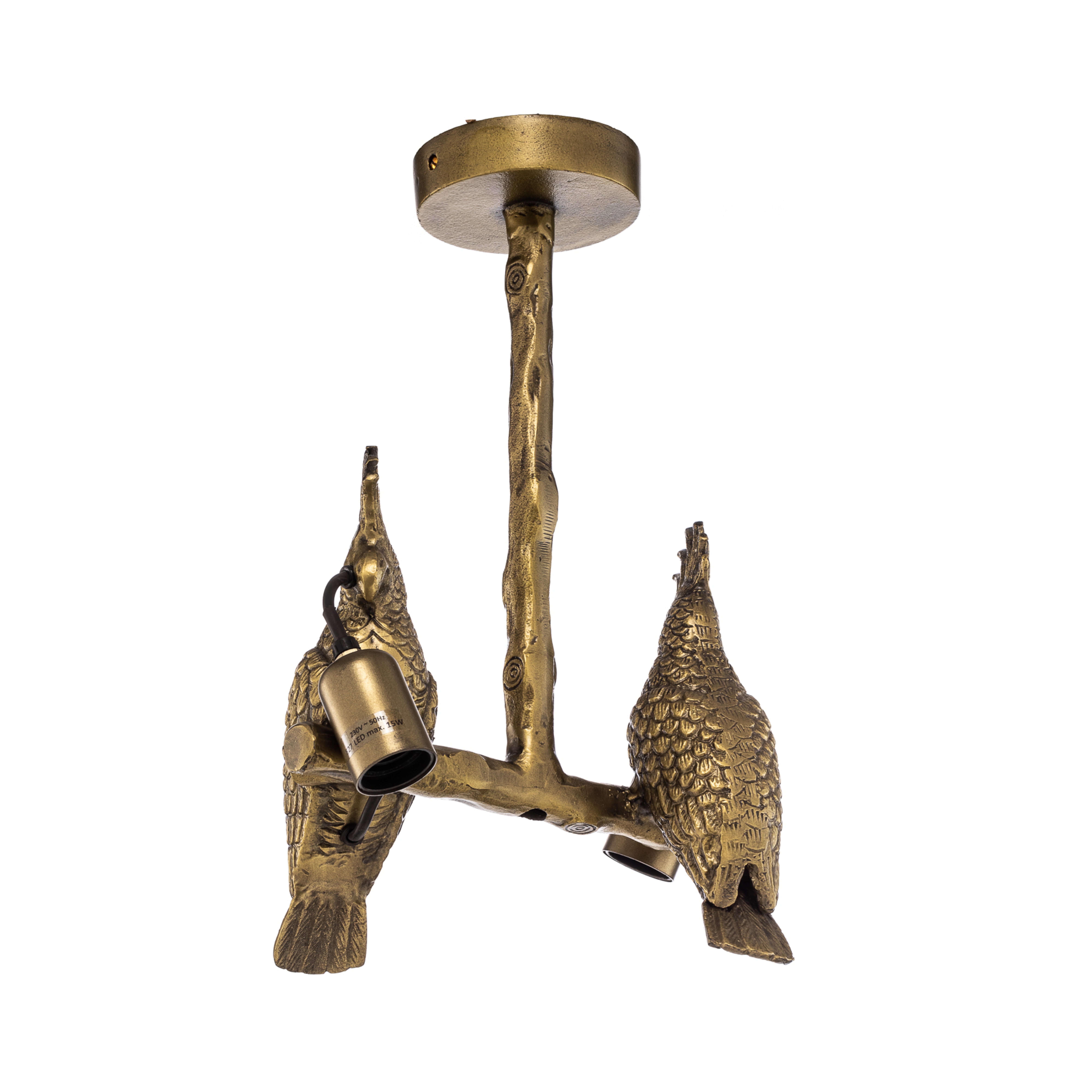 Nirvathia Parrot Plafoniera Ottone - Lindby