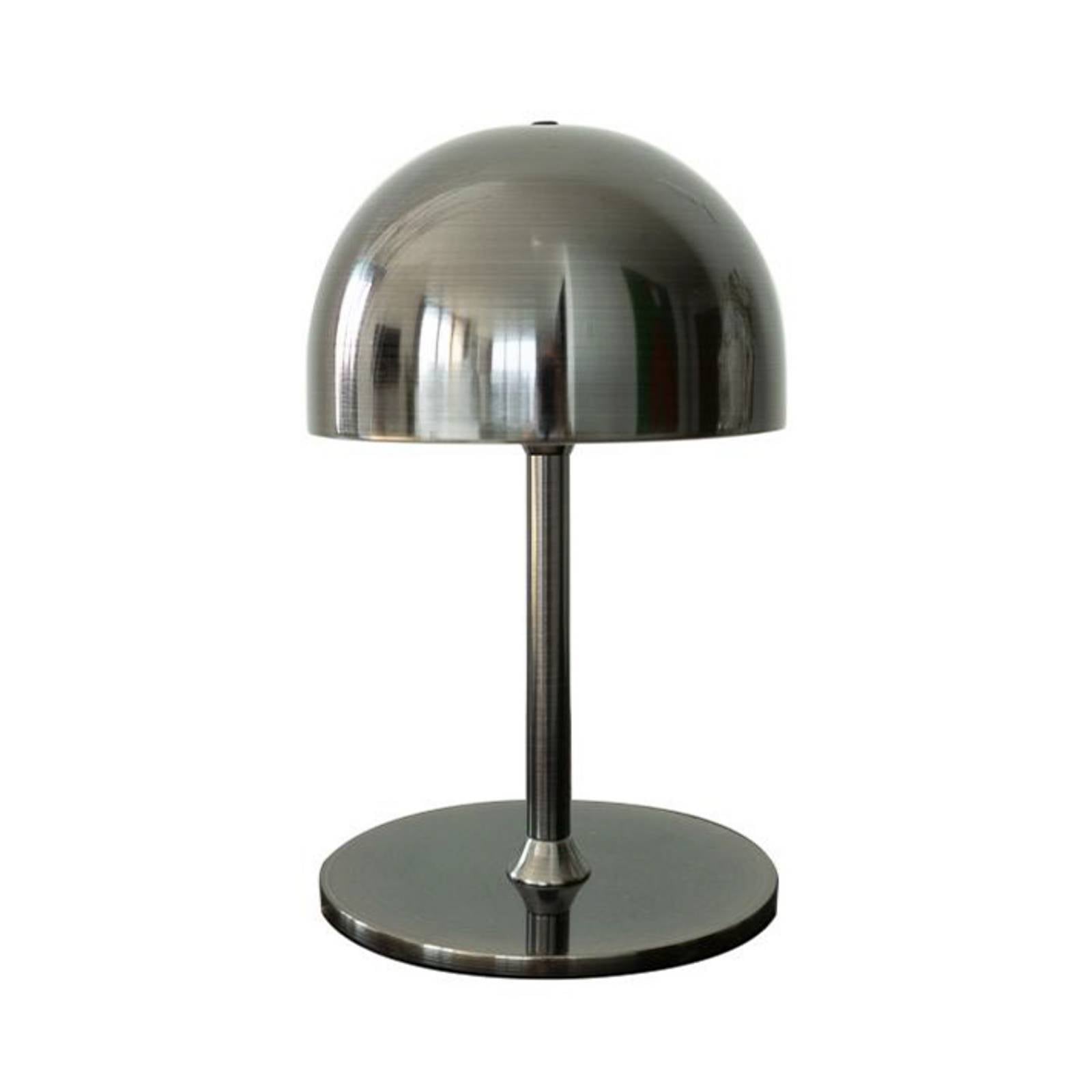 LED-Akku-Tischleuchte Tim, nickelfarben, Höhe 22 cm, IP54