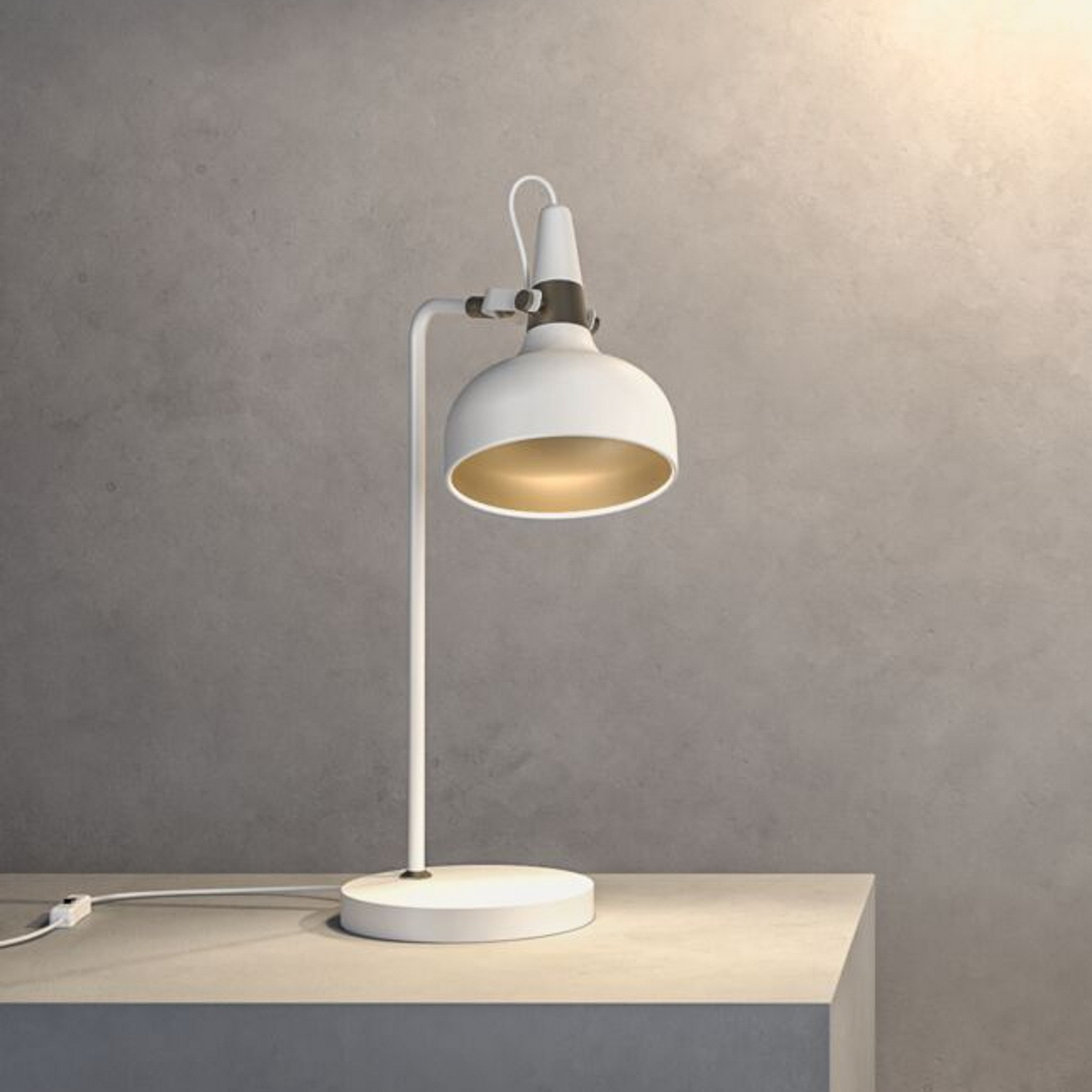 Paulmann Juna STYLE table lamp, white, height 51 cm, metal Paulmann Juna STYLE table lamp, white, height 51 cm, metal