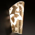 Pleasant wall light Bloom white-gold leaf