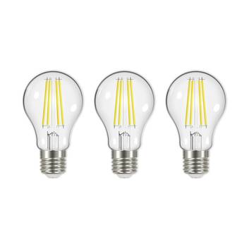 LED-filament E27 5 W 3.000 K 1060 lumen klar 3 stk