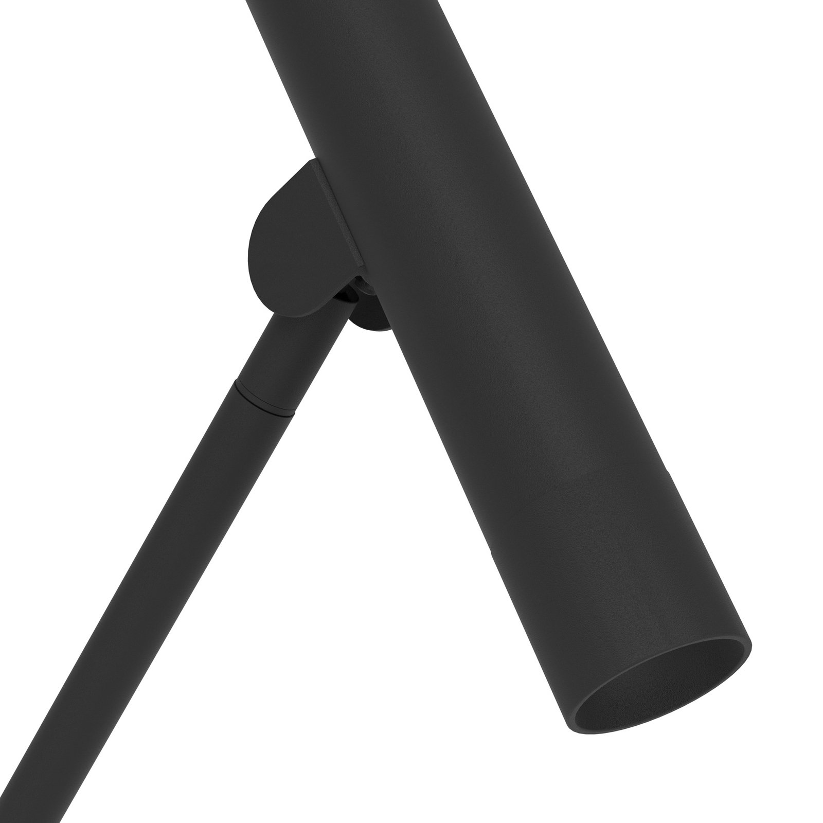 Φωτιστικό δαπέδου Almudaina LED, μαύρο, ύψος 157 cm, ατσάλι