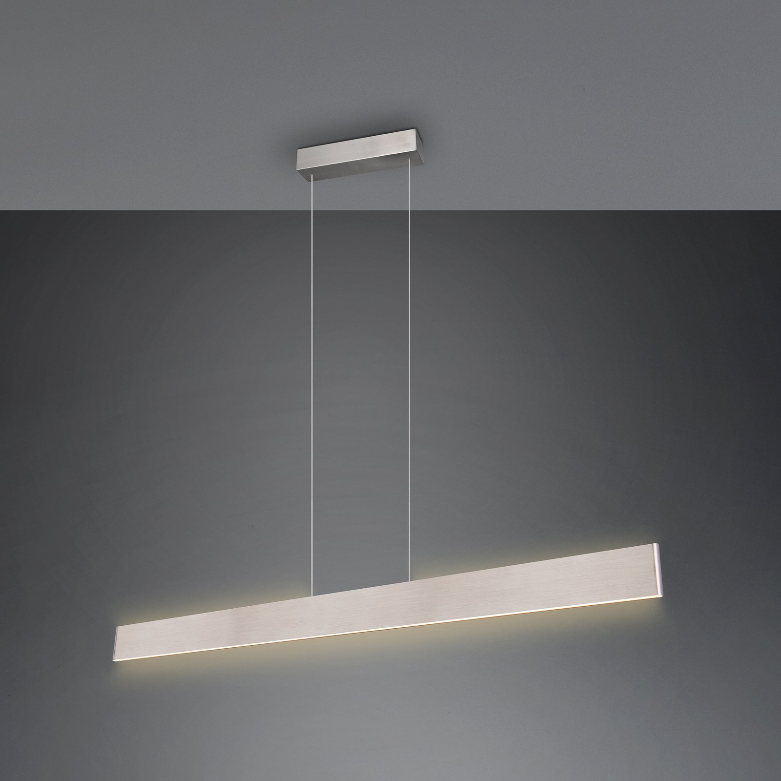 Suspension LED Galway, nickel mat, up/down, CCT, métal