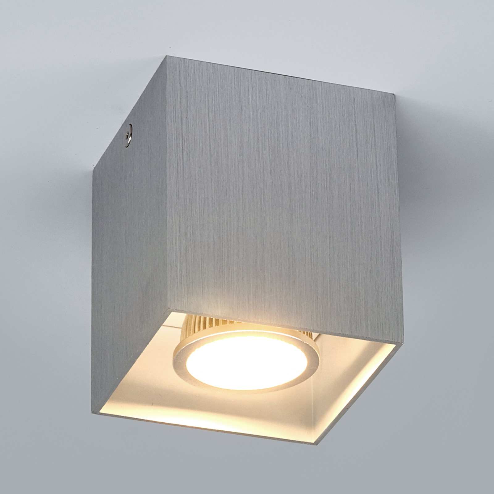 Sufitowa lampa natynkowa Carson, aluminium