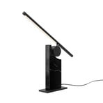 LED stalo lempa „MONUMENTO“, juoda, 42 cm, marmuras/metalas