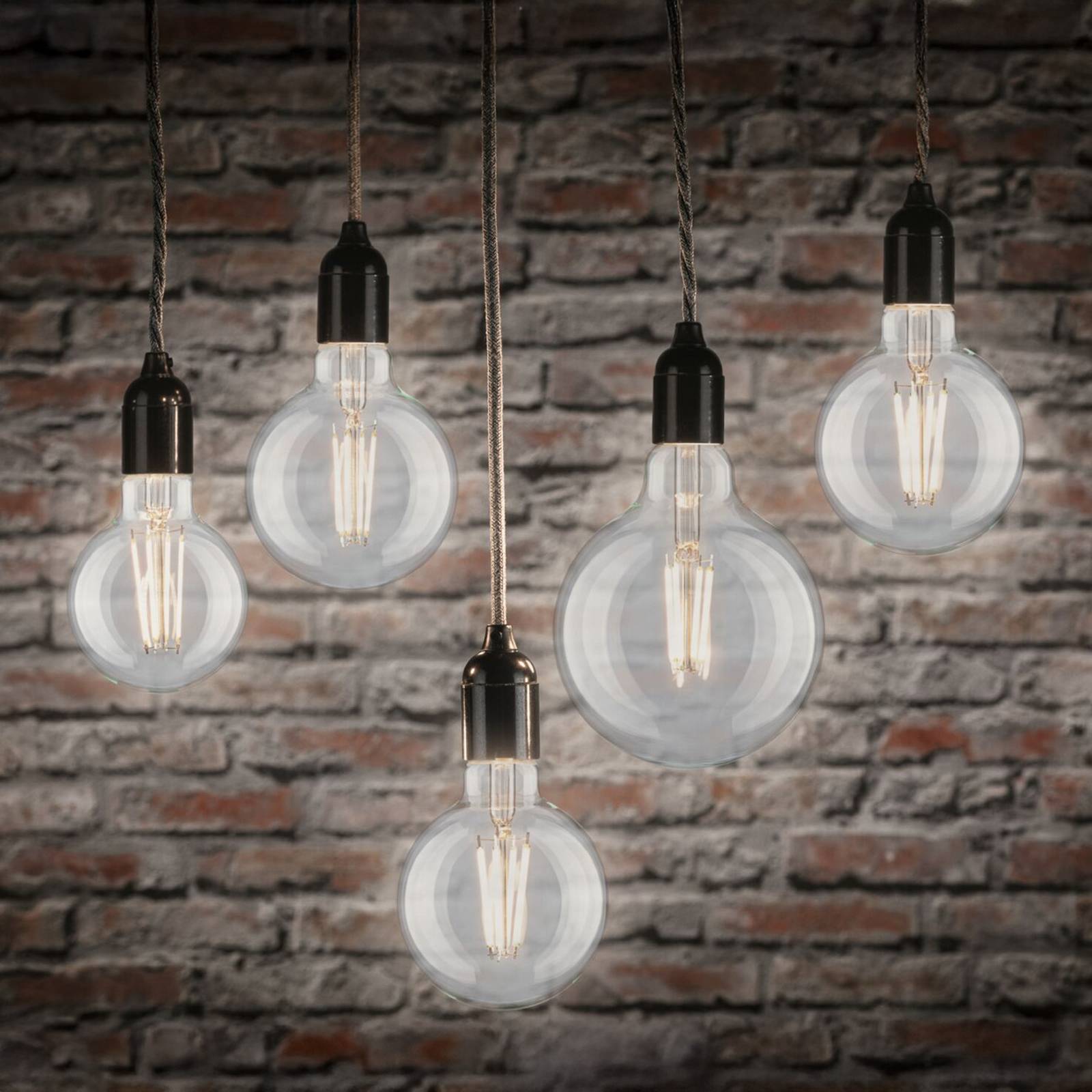 Paulmann Led Globe Bulb, Filament, E27, G125, 9W, 2700K, Clear, Dimmable