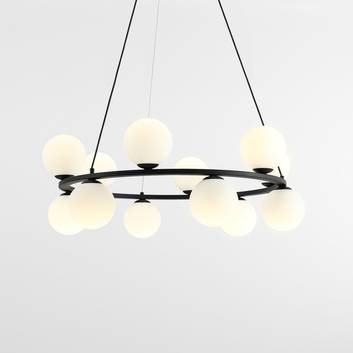 Hanglamp 1085R1, 12-lamps, zwart